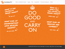 Tablet Screenshot of causalitybrandgrant.com